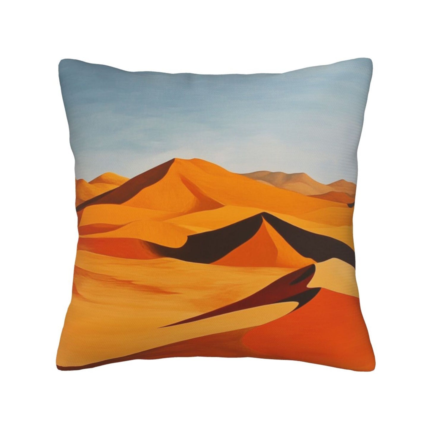 Abstract Desert Landscape Art Pillow Cover (18×18 Inch)