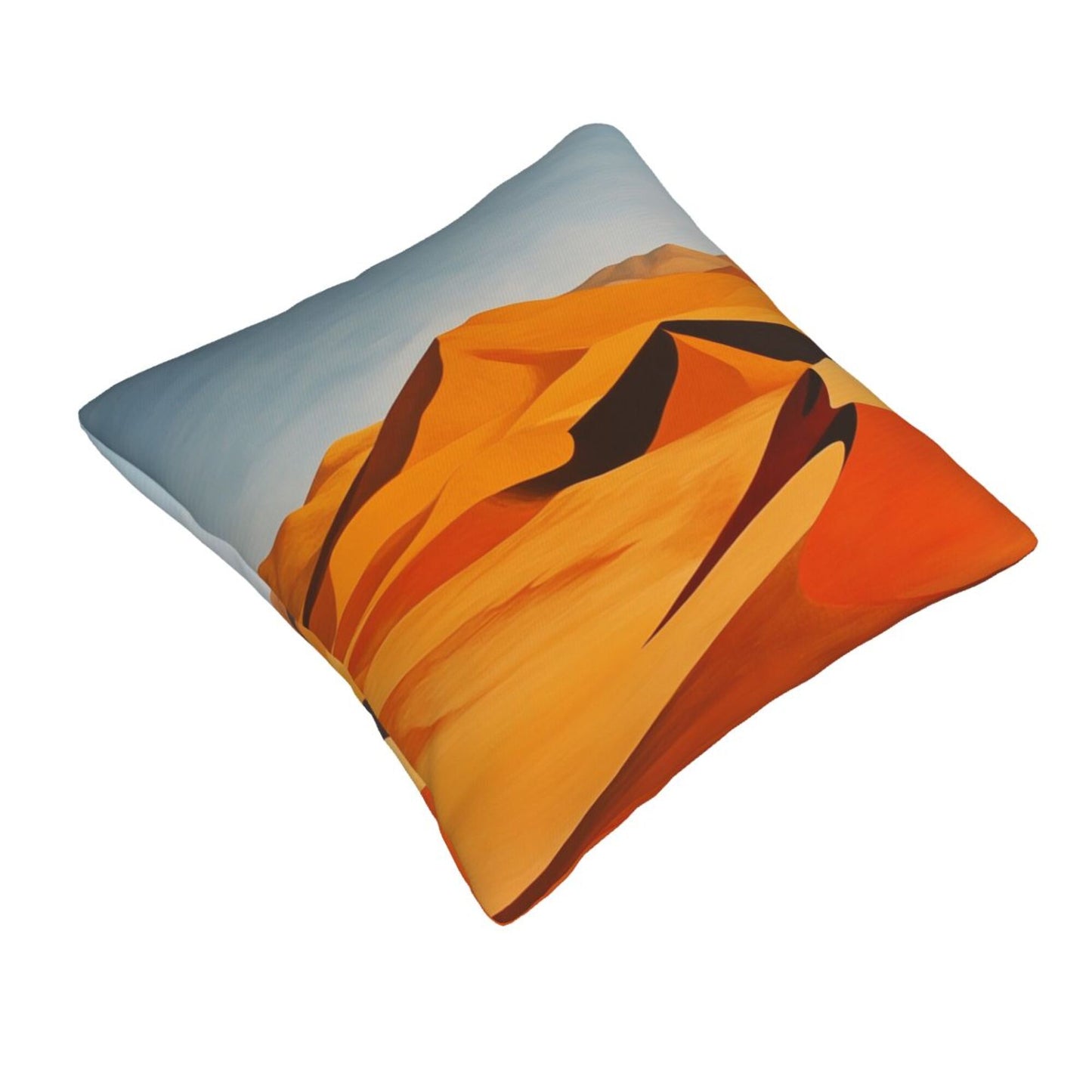 Abstract Desert Landscape Art Pillow Cover (18×18 Inch)