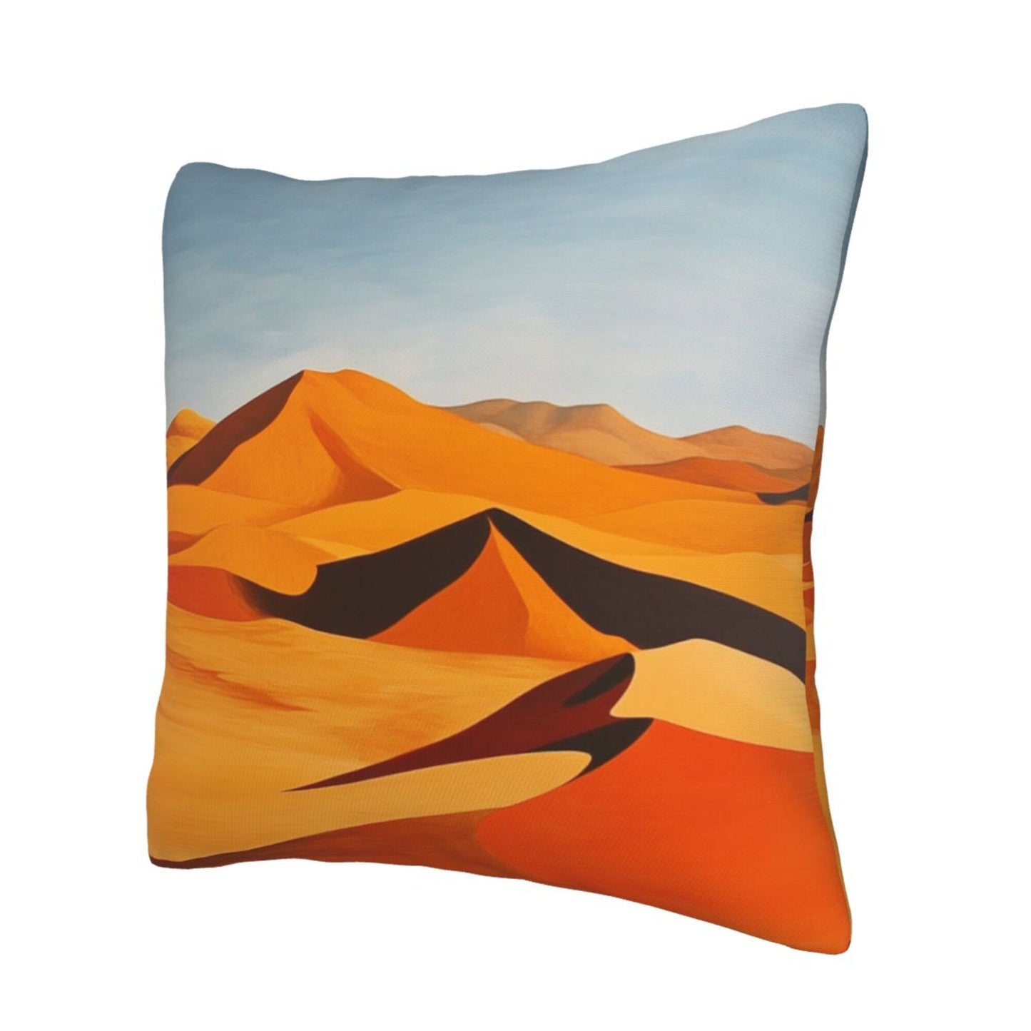 Abstract Desert Landscape Art Pillow Cover (18×18 Inch)