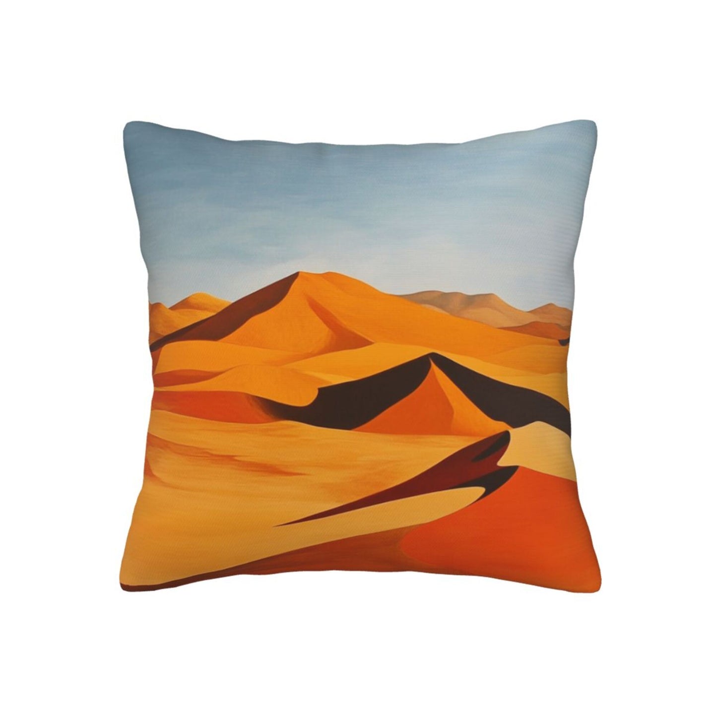 Abstract Desert Landscape Art Pillow Cover (18×18 Inch)