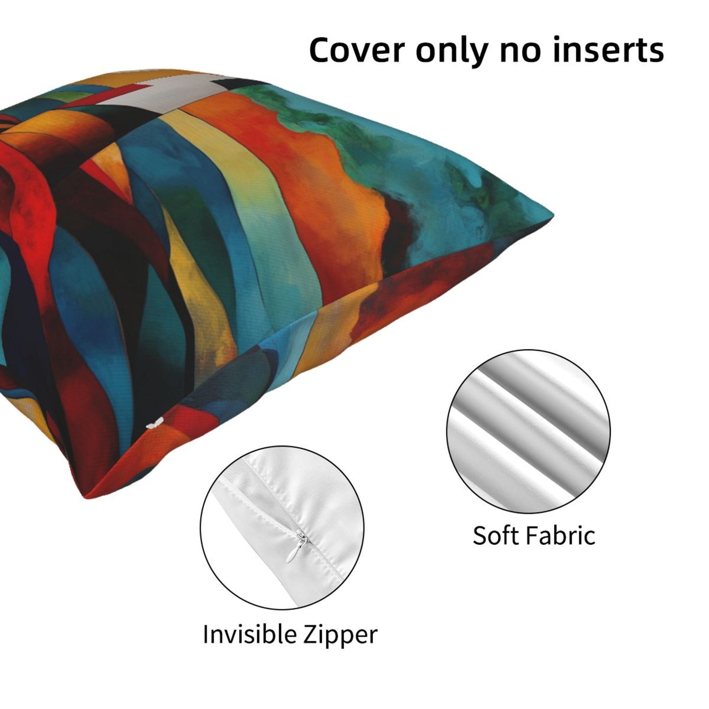 Abstract Lighthouse Sunset Pillow Cover (18×18 Inch)